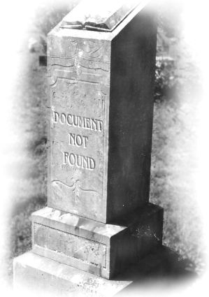 Epitaph: 'Document Not Found'