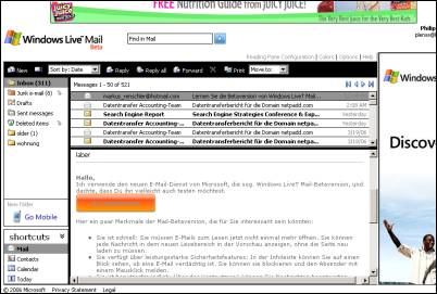 Windows Live Mail M9 的更新列表